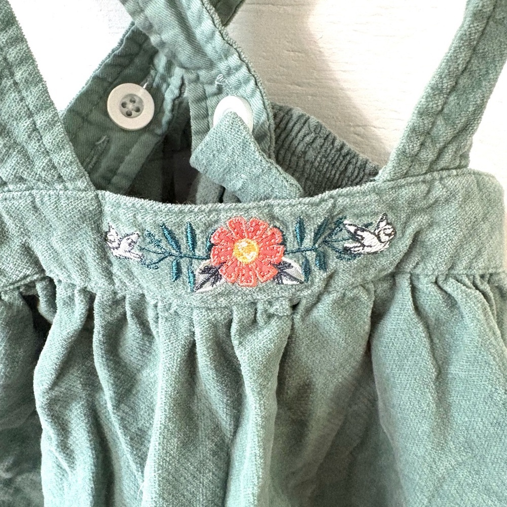 Disney Kids Suspender Skirt in Green - Picture 2 of 5